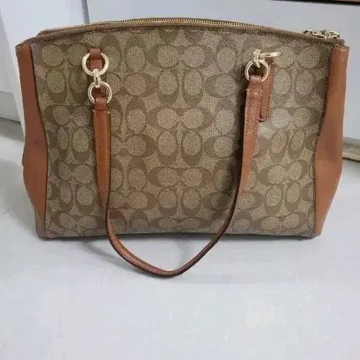 [BUNJANG] Coach Christy Carryall Signature Large Bag / 30만원대 새상품 cotch 코치 크리스티 캐리올 시그니처 라지백