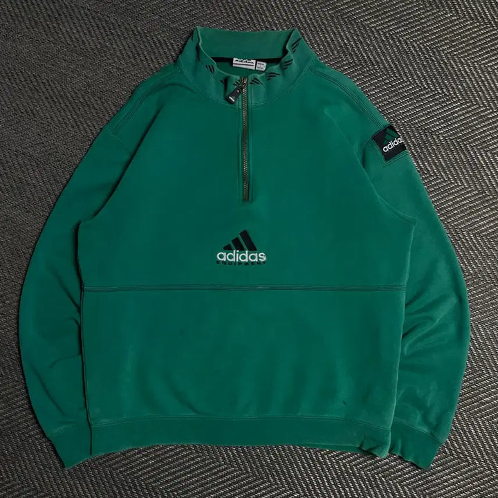 [BUNJANG] Adidas Equipment Half-Zip Sweatshirt / 아디다스 이큅먼트 반집업 하프집업 맨투맨y 5590