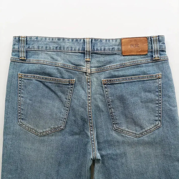 [BUNJANG] Plac Jeans Washed Casual Denim Pants Size 33 / 플랙진 청바지 사이즈33 9부 워싱 캐주얼 남자 남성 데님팬츠 B0387