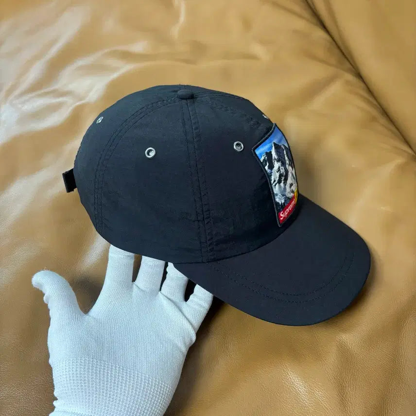 [BUNJANG] Supreme x The North Face 6-Panel Ball Cap Snow Mountain Black / 슈프림 노스페이스 6패널 볼캡 모자 설산 블랙