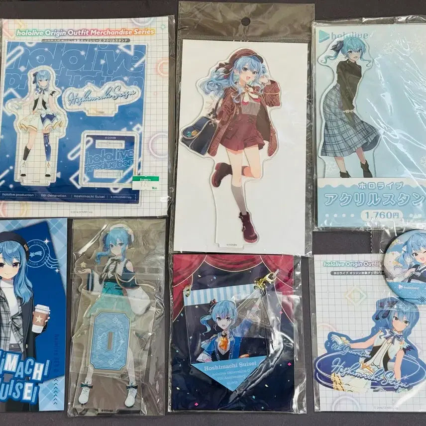 [BUNJANG] Hoshimachi Suisei Hololive Merchandise Bundle Set (Sealed) / 홀로라이브 호시마치 스이세이 굿즈 일괄판매