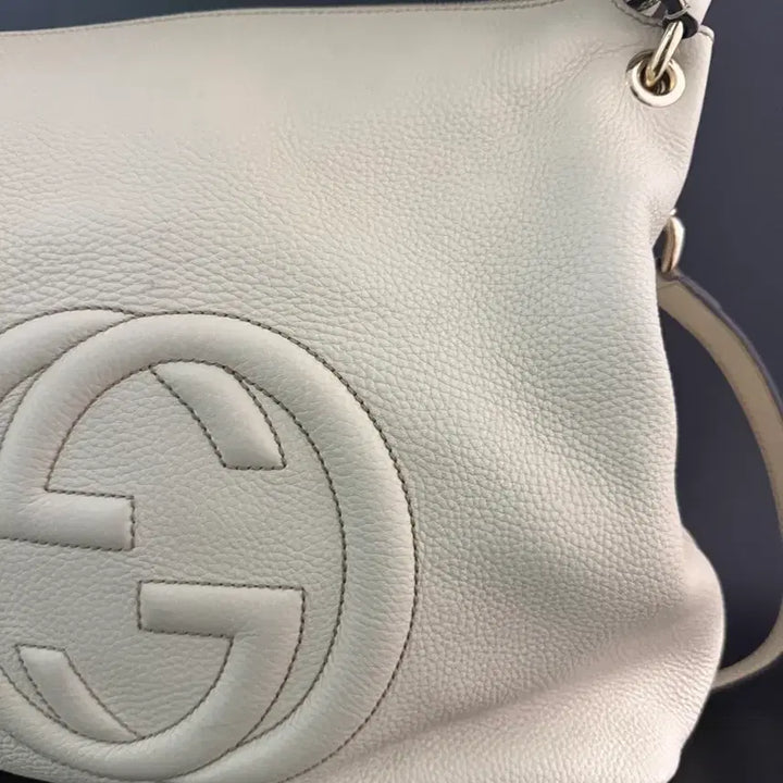 [BUNJANG] Gucci Soho Leather Hobo Bag - Ivory / 구찌 소호 레더 호보백 아이보리