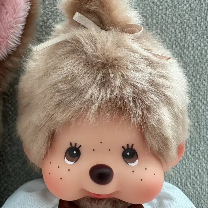 [BUNJANG] Sweet Brown Monchhichi Chimutan Set / 스위트브라운 몬치치 치무탄 세트 새상품