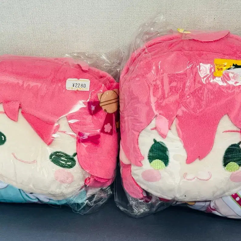 [BUNJANG] Hololive Sakura Miko Puppet Plush + Nesoberi Bundle / 홀로라이브 사쿠라 미코 퍼펫누이+네소베리 일괄 판매