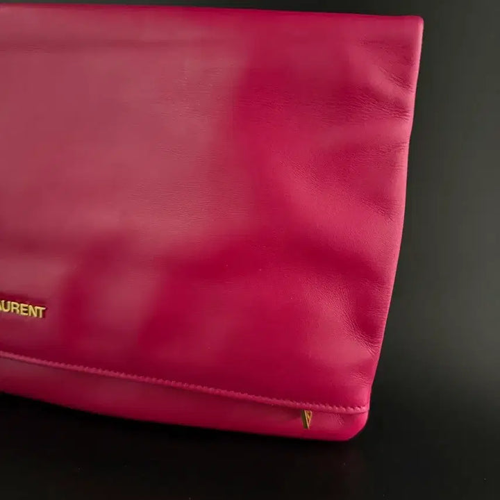 [BUNJANG] Saint Laurent Magenta Pink Clutch Bag / 생로랑 마젠타 핑크 클러치 백