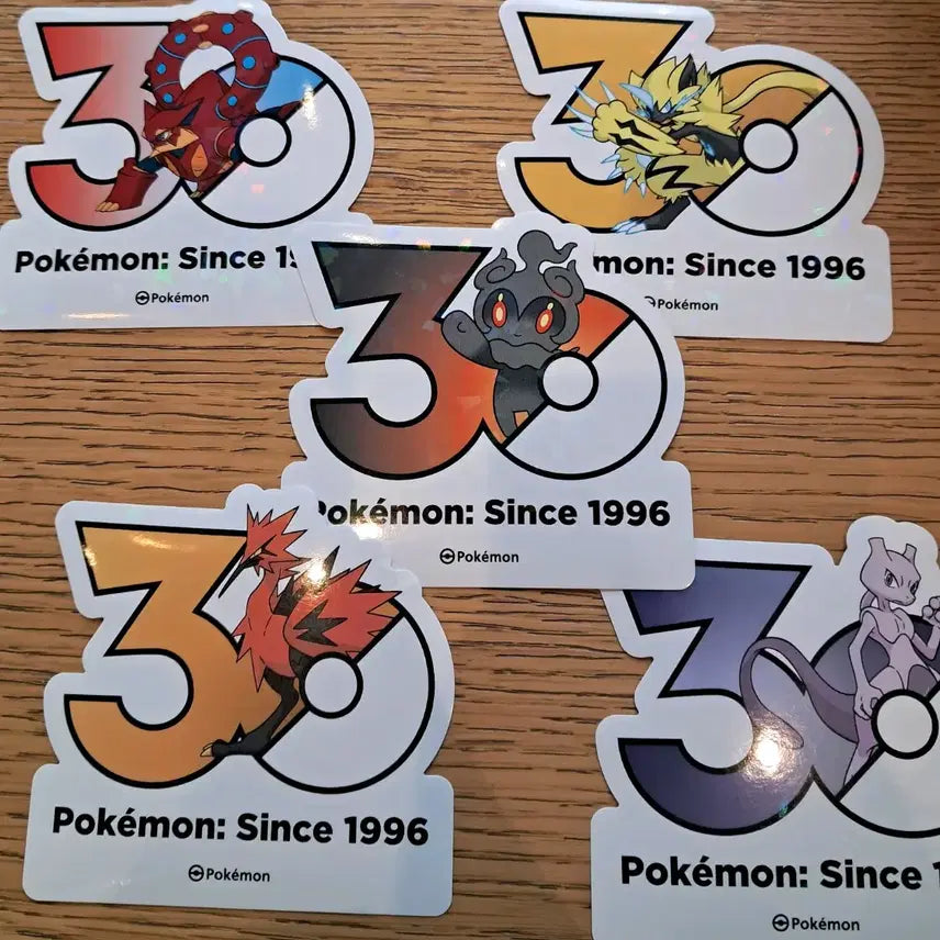 [BUNJANG] Pokemon 30th Anniversary Stickers for Trade / 포켓몬 30주년 스티커 교환 두리쥐 파밀리쥐 뮤츠 외