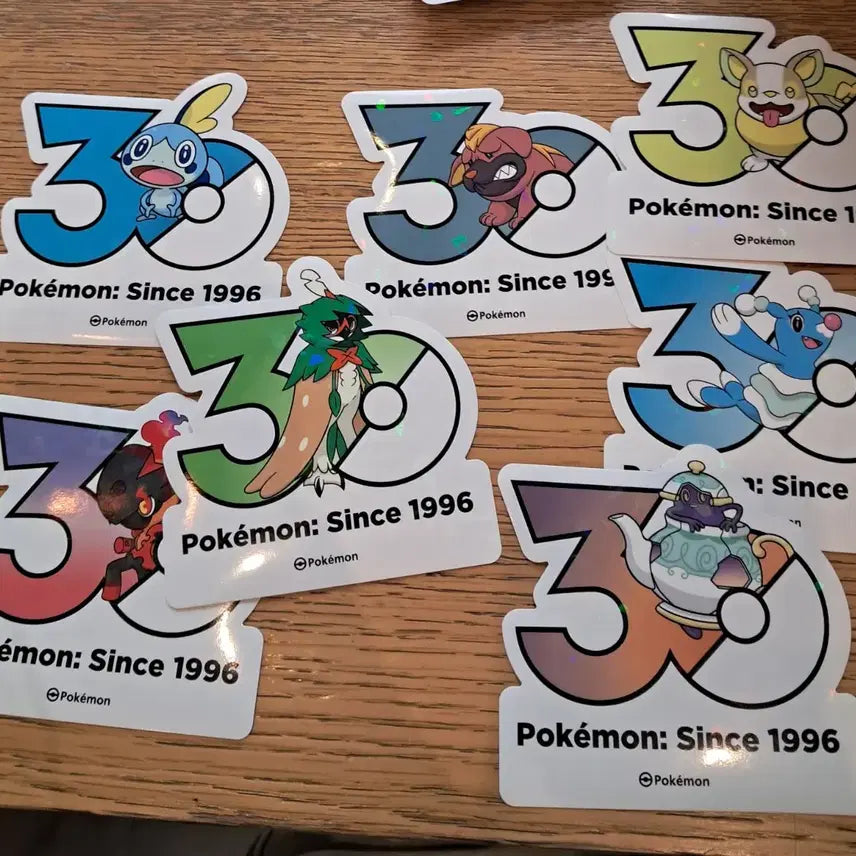 [BUNJANG] Pokemon 30th Anniversary Stickers for Trade / 포켓몬 30주년 스티커 교환 두리쥐 파밀리쥐 뮤츠 외