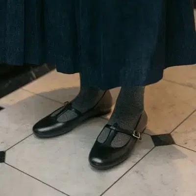 [BUNJANG] Qwerin Roma 04 Flat Shoes Black 250 (New) / 쿠에른 로마 04 플랫 250 새상품 (바자X)