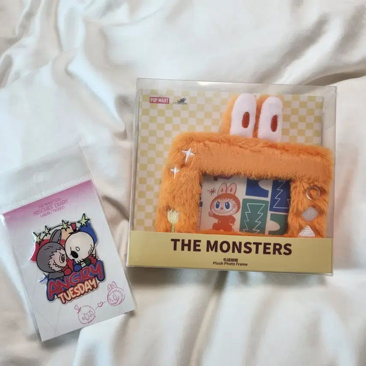[BUNJANG] Pop Mart Labubu Plush Photo Frame / 팝마트 라부부 플러시 포토 프레임 액자