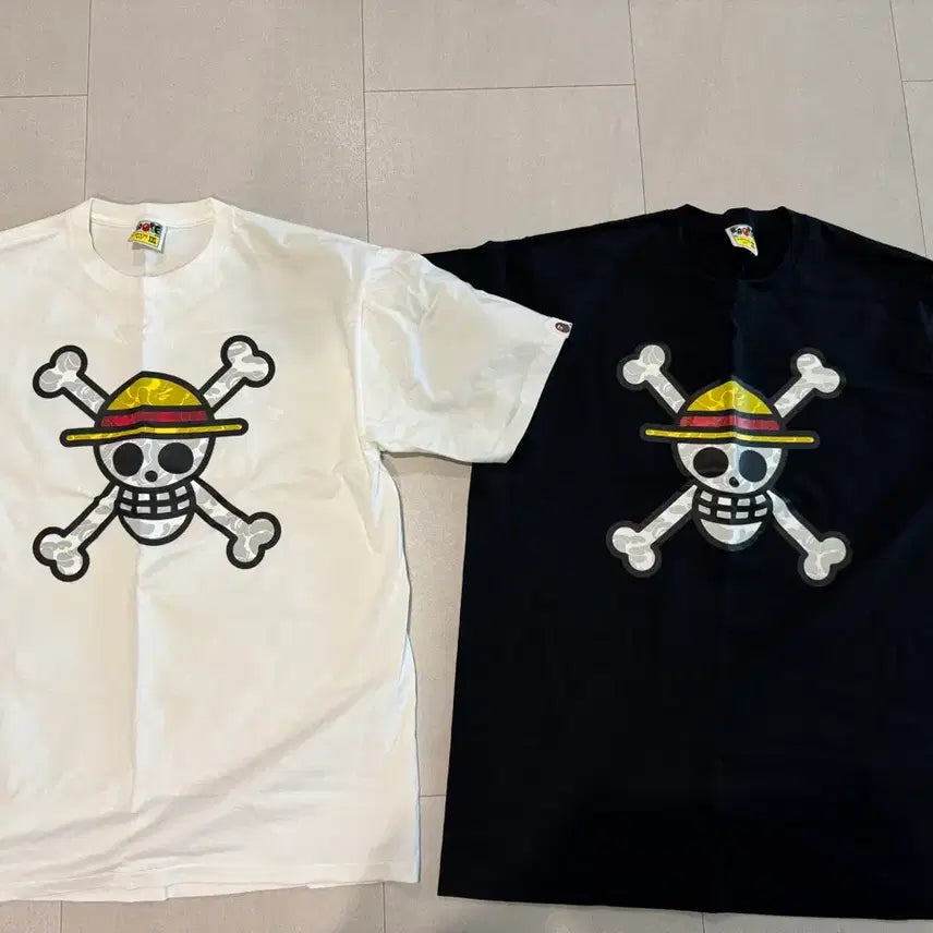 [SOLD OUT] 베이프 x 원피스 한정판 반팔티셔츠