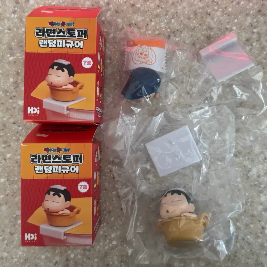 [BUNJANG] Crayon Shin-chan Ramen Stopper Figures (Character Set) / [새상품] 짱구 라면스토퍼 피규어 (수지/훈이/철수)