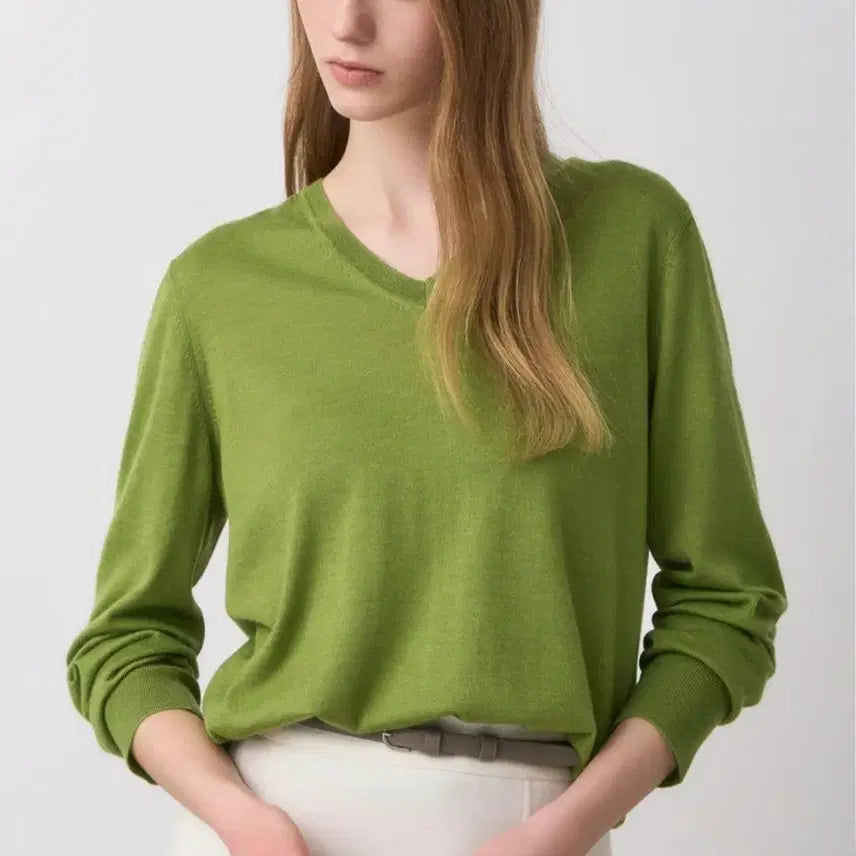 [BUNJANG] The Cashmere Knit V-Neck Sweater / 더캐시미어 니트 85