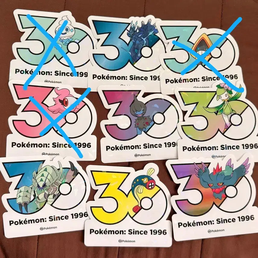 [BUNJANG] Pokemon 30th Anniversary Logo Sticker / 포켓몬 30주년 기념 로고스티커 판매