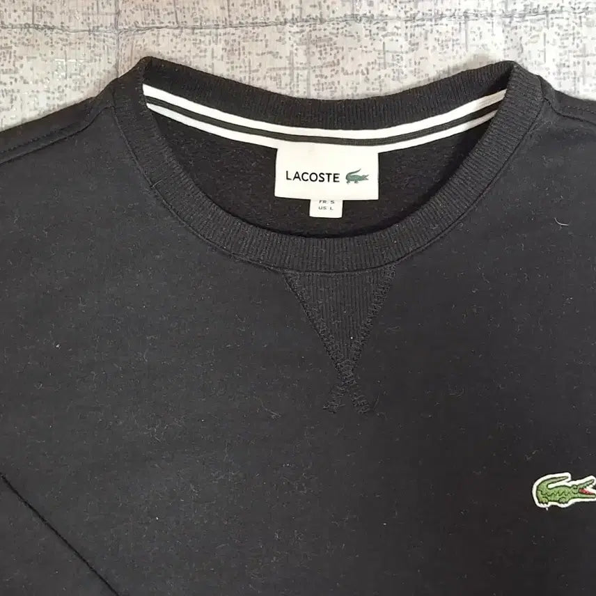 [BUNJANG] Lacoste Golf Luxury Sweatshirt Black Cotton Men&