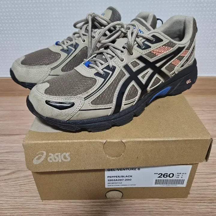 [BUNJANG] ASICS Gel-Venture 6 SPS Pepper Black / [260] 아식스 젤 벤쳐 6 SPS 페퍼 블랙