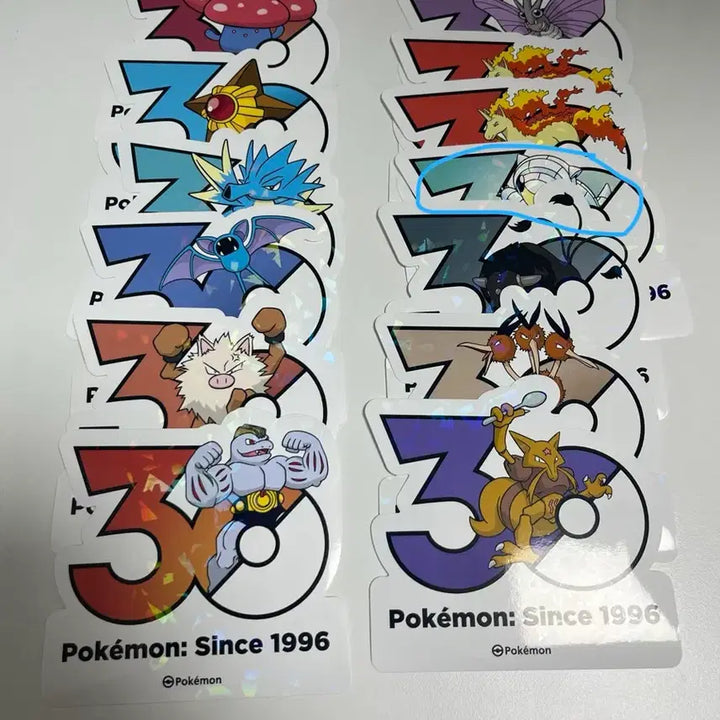 [BUNJANG] Pokemon 30th Anniversary Stickers (Gen 1-3) / 포켓몬 30주년 스티커 (1~3세대)