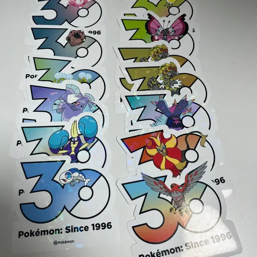 [BUNJANG] Pokemon 30th Anniversary Stickers (Generations 6-9) / 포켓몬 30주년 스티커 (6~9세대)