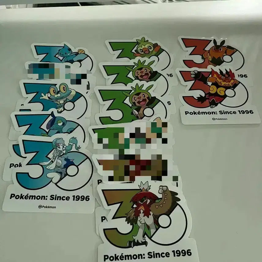 [BUNJANG] Pokemon 30th Anniversary Stickers (Starters, Legendaries, Paradox) / 포켓몬 30주년 스티커 (스타팅, 전설, 패러독스)