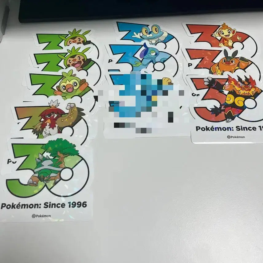 [BUNJANG] Pokemon 30th Anniversary Stickers (Starters, Legendaries, Paradox) / 포켓몬 30주년 스티커 (스타팅, 전설, 패러독스)