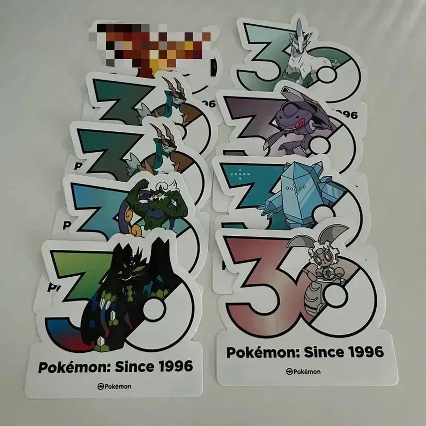 [BUNJANG] Pokemon 30th Anniversary Stickers (Starters, Legendaries, Paradox) / 포켓몬 30주년 스티커 (스타팅, 전설, 패러독스)