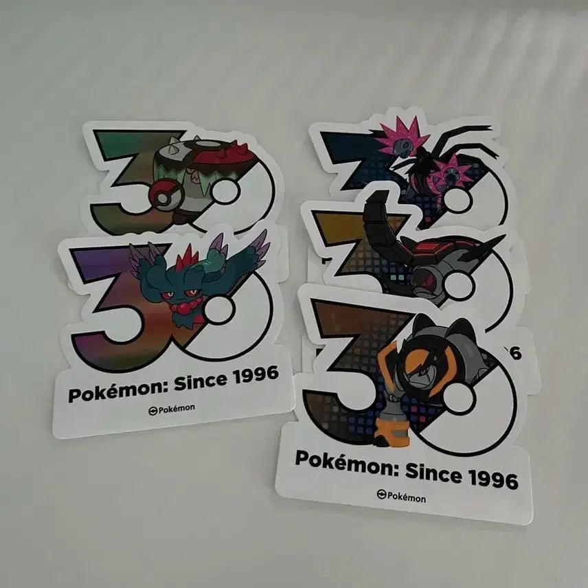 [BUNJANG] Pokemon 30th Anniversary Stickers (Starters, Legendaries, Paradox) / 포켓몬 30주년 스티커 (스타팅, 전설, 패러독스)