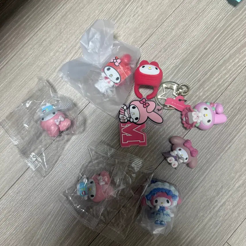 [BUNJANG] My Melody Keychain Figure Bundle Set / 마이멜로디 키링 피규어 일괄