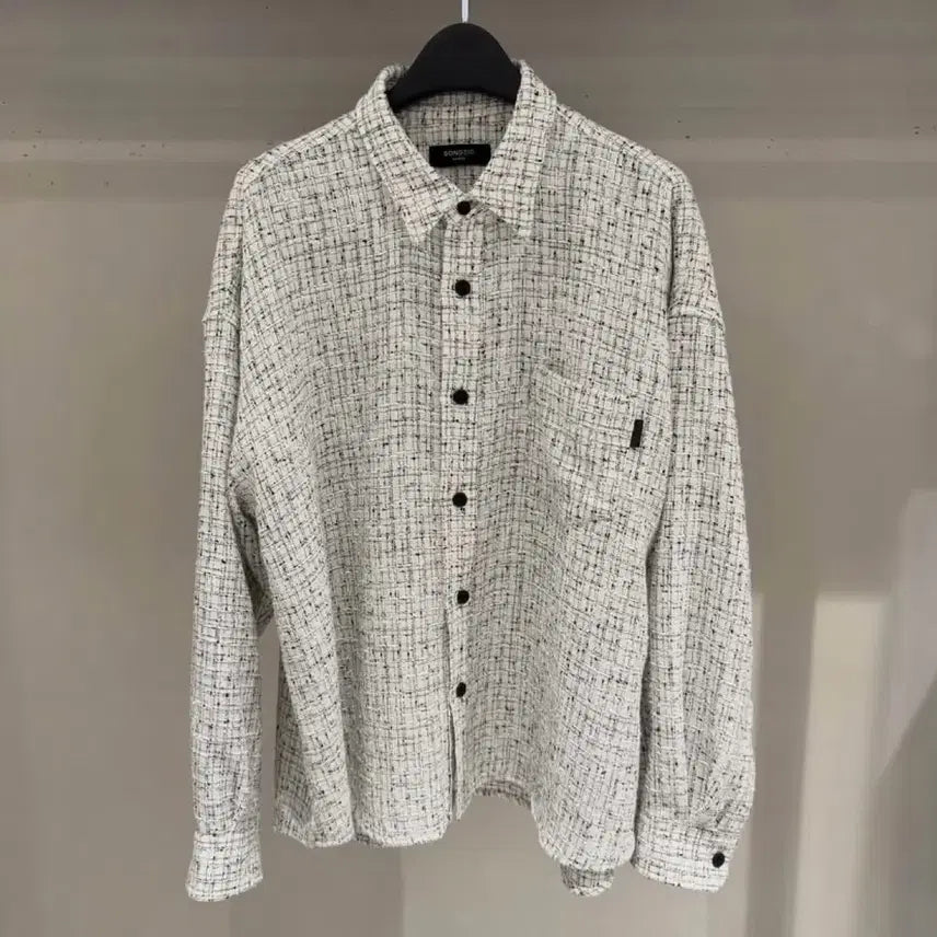 [BUNJANG] Songzio Origin 26SS Tweed Shirt Size 46 / 26SS 송지오 오리진 트위드 셔츠 46사이즈