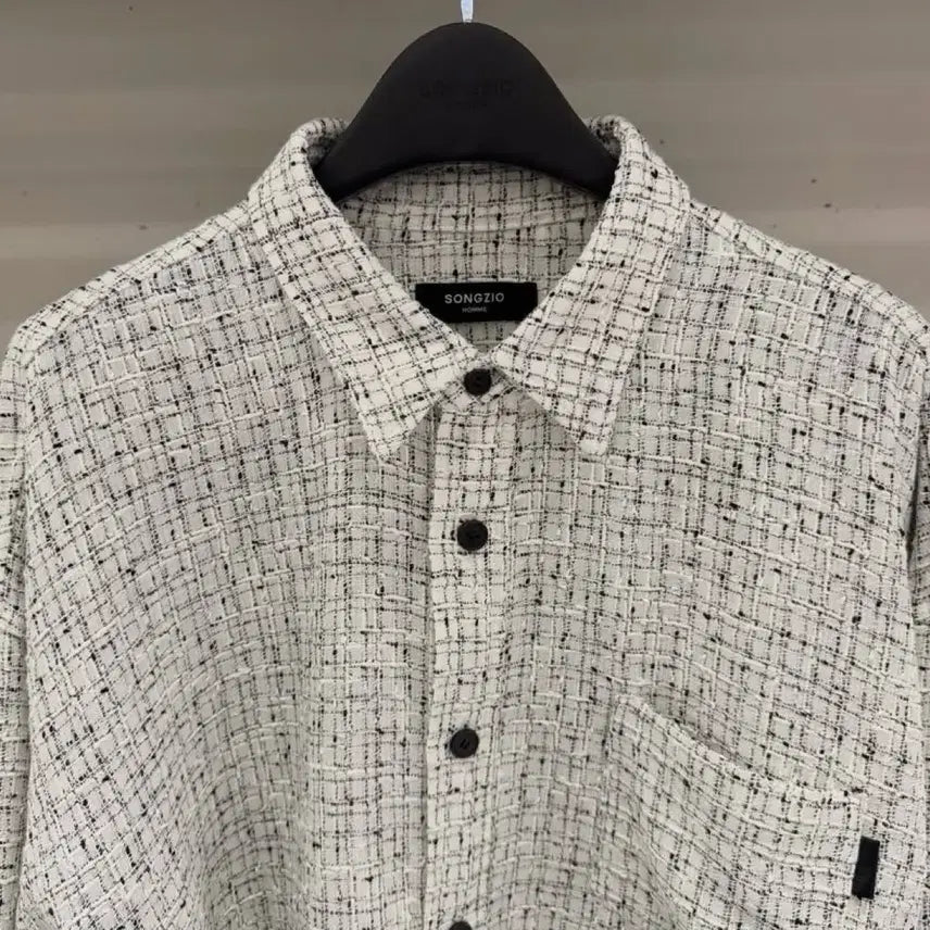 [BUNJANG] Songzio Origin 26SS Tweed Shirt Size 46 / 26SS 송지오 오리진 트위드 셔츠 46사이즈
