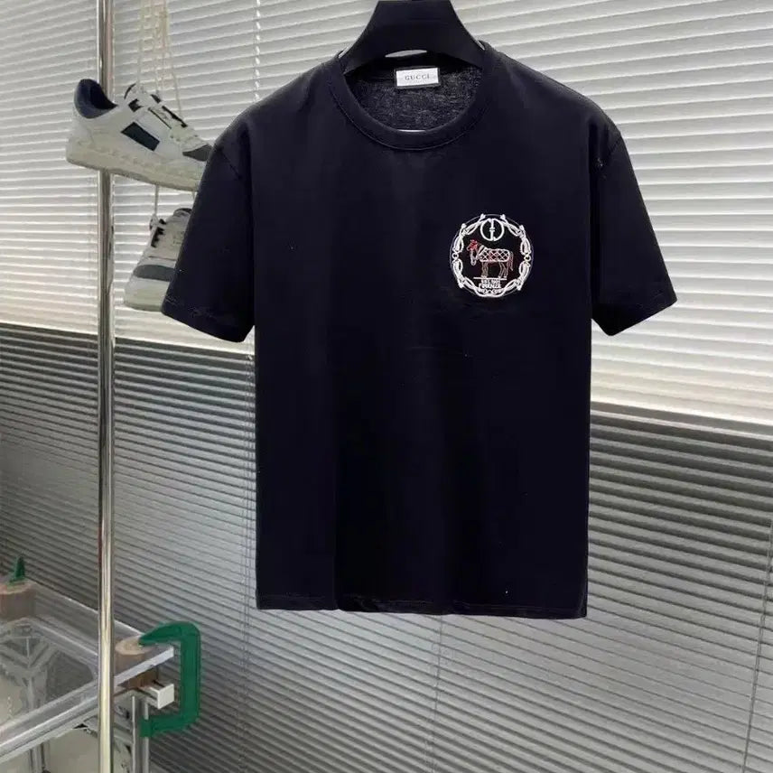 [BUNJANG] Gucci Horse Embroidery T-Shirt / 구찌 말 자수 티셔츠