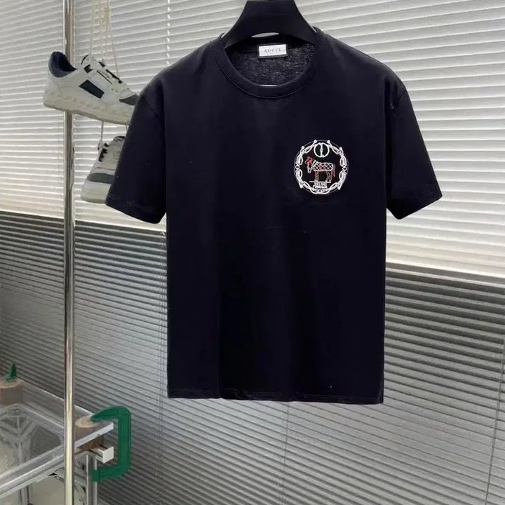 [BUNJANG] Gucci Horse Embroidery T-Shirt / 구찌 말 자수 티셔츠