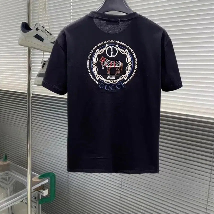 [BUNJANG] Gucci Horse Embroidery T-Shirt / 구찌 말 자수 티셔츠