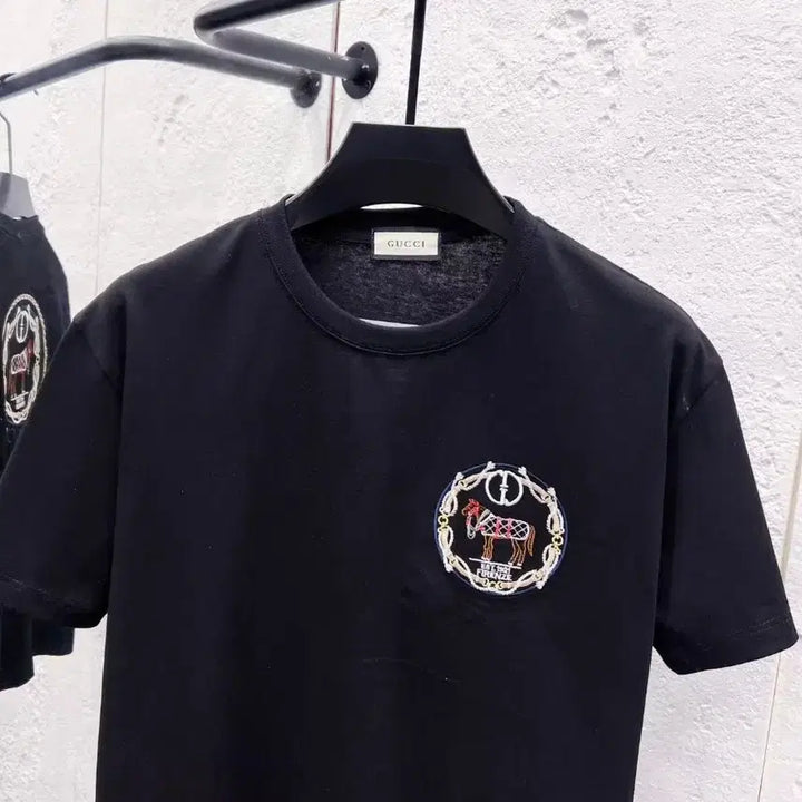 [BUNJANG] Gucci Horse Embroidery T-Shirt / 구찌 말 자수 티셔츠