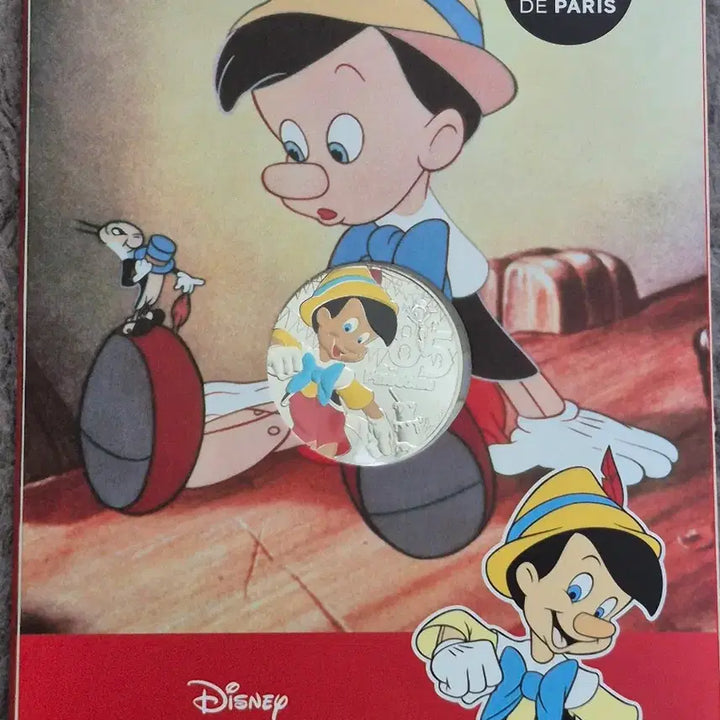 [BUNJANG] France 2025 Disney Pinocchio 85th Anniversary Silver Coin 10 Euro / 2025년 프랑스 디즈니 피노키오 85주년 기념 은화 10유로