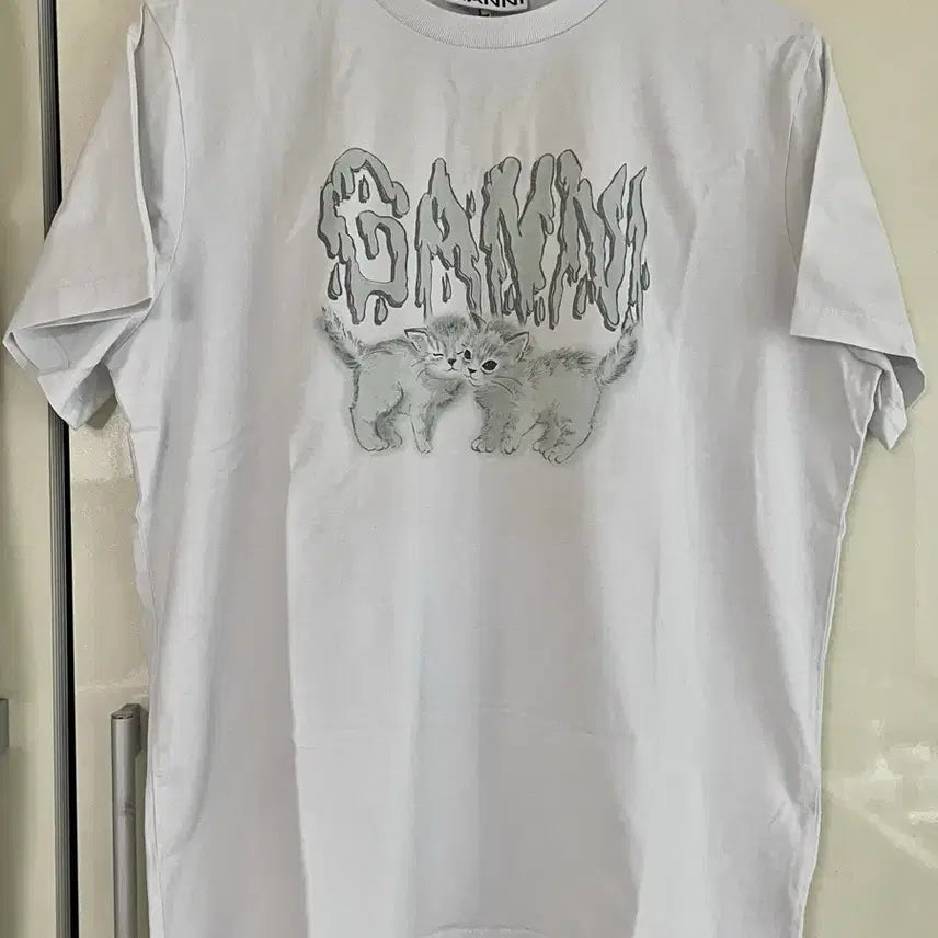 [BUNJANG] GANNI Cotton Short Sleeve T-Shirt / 가니 반팔 티셔츠 M