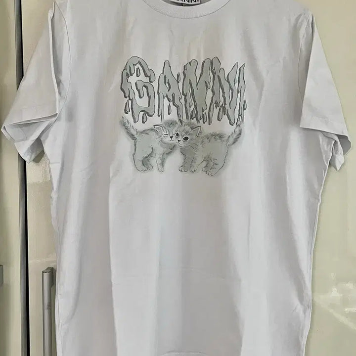 [BUNJANG] GANNI Cotton Short Sleeve T-Shirt / 가니 반팔 티셔츠 M