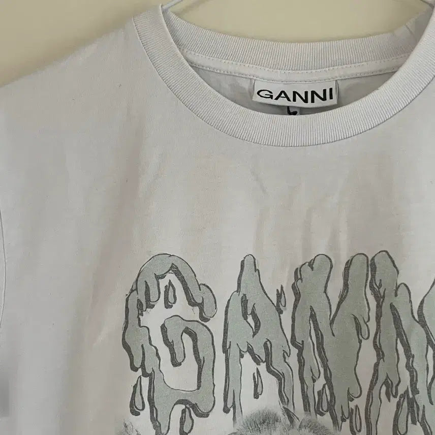 [BUNJANG] GANNI Cotton Short Sleeve T-Shirt / 가니 반팔 티셔츠 M