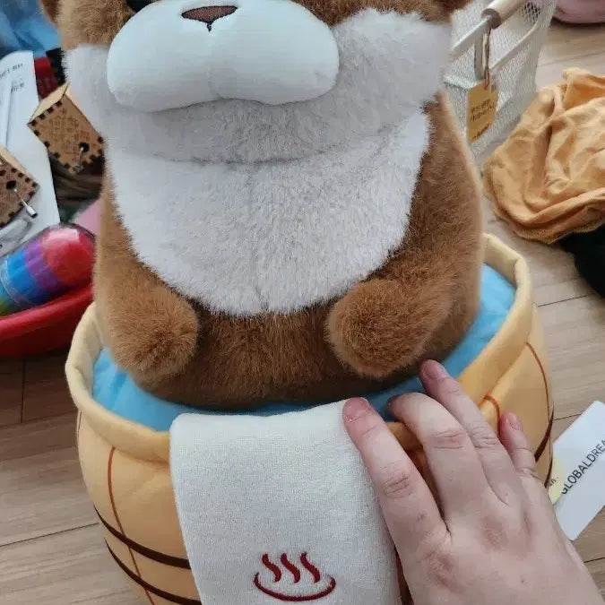 [BUNJANG] Woosoo Woosoo Onsen Otter Plush 40CM / 우소우소 온천 인형 40CM