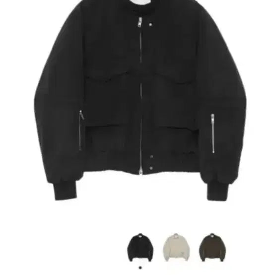 [BUNJANG] Alene 3D Suede Bomber Black / 1 알렌느 3D 스웨이드 봄버 블랙