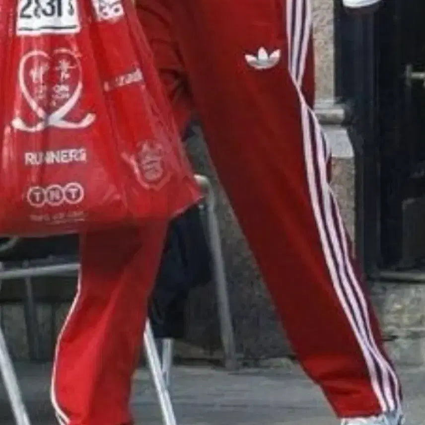 [BUNJANG] Adidas Vintage Firebird Track Pants Red White XXL / 희귀사이즈 아디다스 구 파이어버드 트랙팬츠 레드 빨강 빨흰 2xl xxl