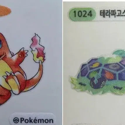 [BUNJANG] Charmander + Terapagos Sticker / 파이리+테라파고스 띠부띠부씰