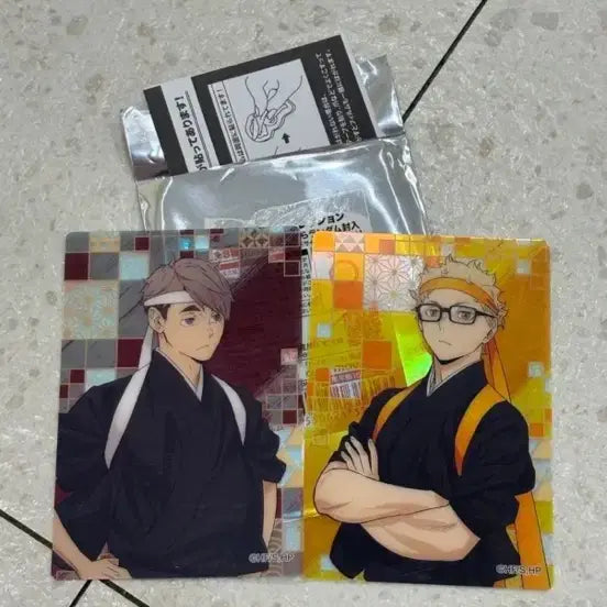 [BUNJANG] Haikyuu!! Tsukishima Happy Figure &amp; Cheerleader Aurora Card / 하이큐 츠키시마 해피피규어 및 응원단 오로라 카드