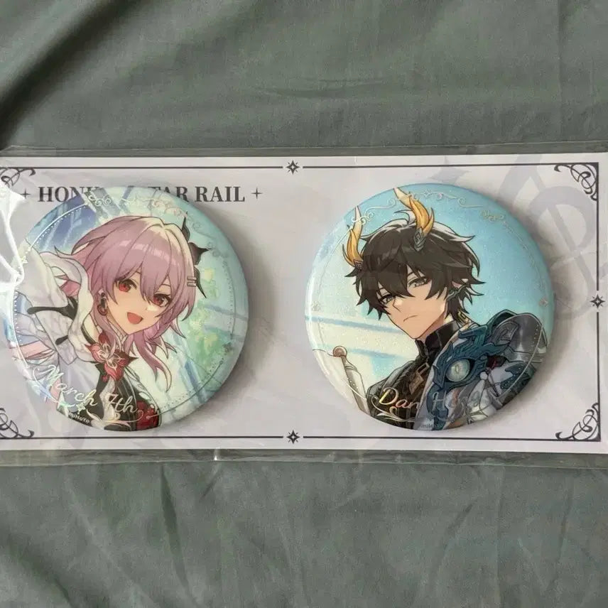 [BUNJANG] HoYoverse Honkai: Star Rail Evernight &amp; Sun-King Canned Badges (Sealed) / 호요랜드 스타레일 캔뱃지 미개봉