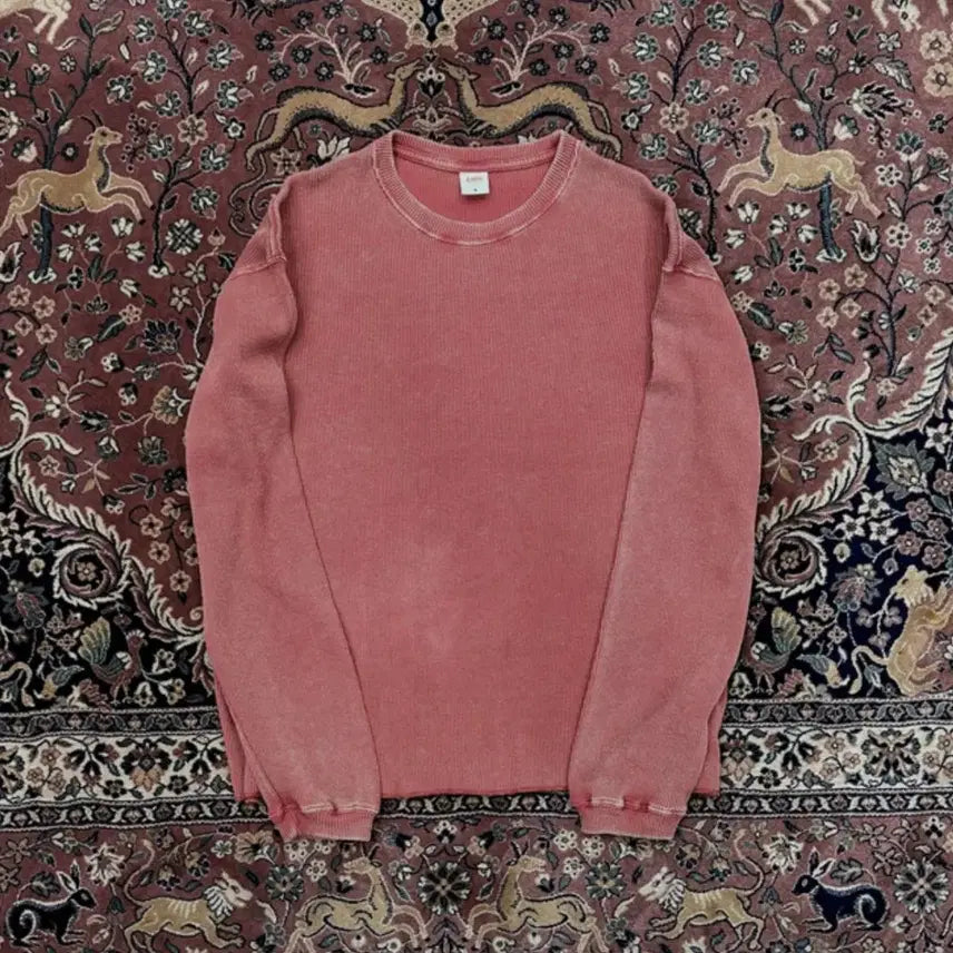 [BUNJANG] Fierce Custom Distressed Waffle Long Sleeve T-Shirt (M) / [M] 피어스 와플 롱슬리브 와플티 fierce <빈티지 커스텀 제품>