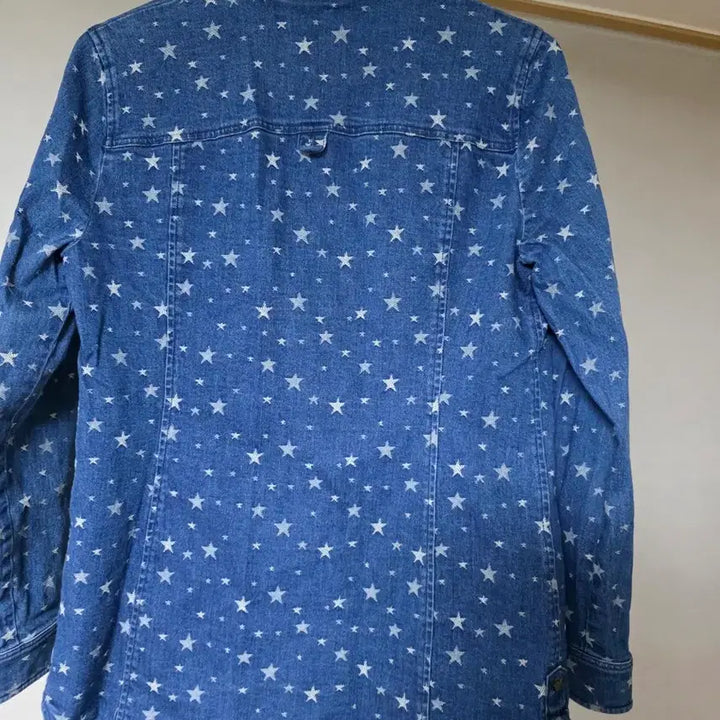 [BUNJANG] KEITH Star Pattern Denim Shirt / 키이스 별 패턴 데님 셔츠