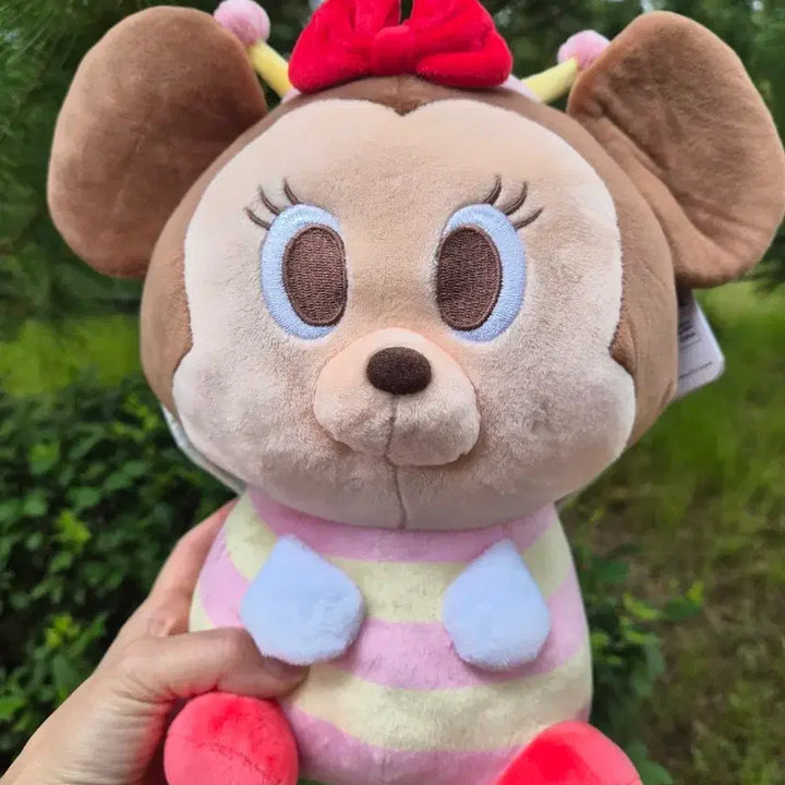 [BUNJANG] Disney Bugs Friends Minnie Mouse Medium Plush Striped T-shirt / 디즈니 벅스프렌즈 미니마우스 중형 인형 스트라이프