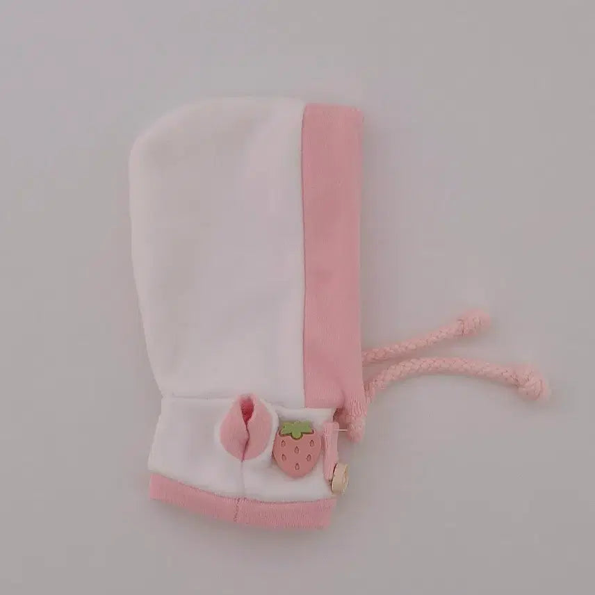 [BUNJANG] 10cm Doll Clothes Liga Hood White/Pink / 10cm 인형옷 리가후드 하양핑크