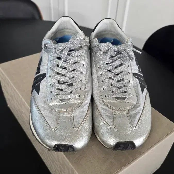 [BUNJANG] Golden Goose Marathon Silver Sneakers Size 265 / 골든구스 마라톤 실버 스니커즈 265