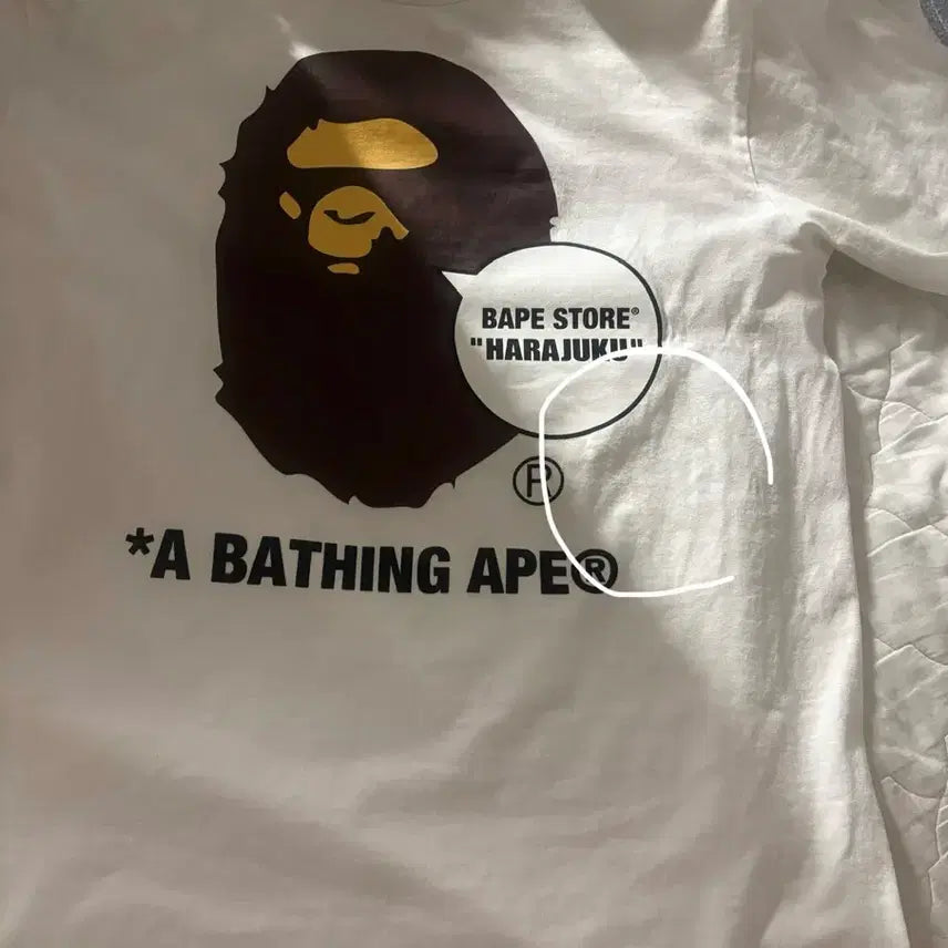 [BUNJANG] BAPE Harajuku Ape T-Shirt / 베이프 하라주쿠 에이프 반팔 정품