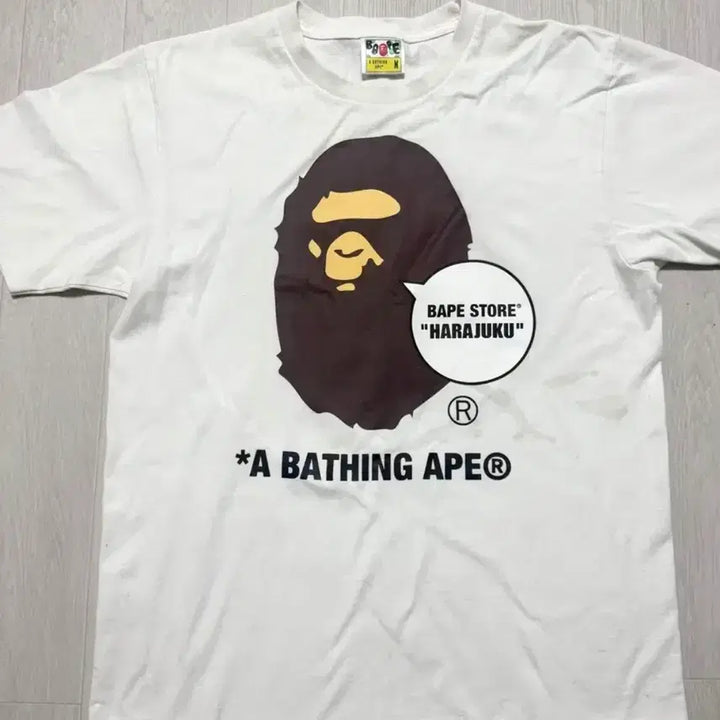 [BUNJANG] BAPE Harajuku Ape T-Shirt / 베이프 하라주쿠 에이프 반팔 정품