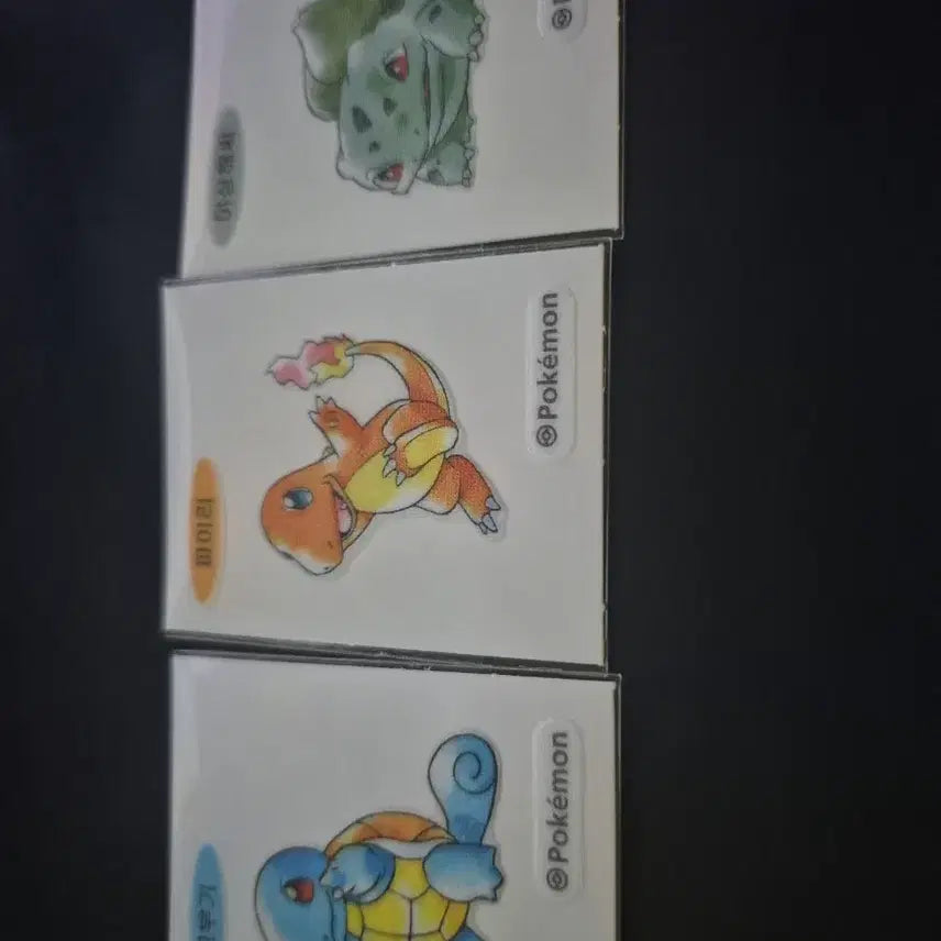 [BUNJANG] Pokemon Mini Sticker New Starter Trio Set / 포켓몬 띠부씰 신상 스타팅 3대장 판매